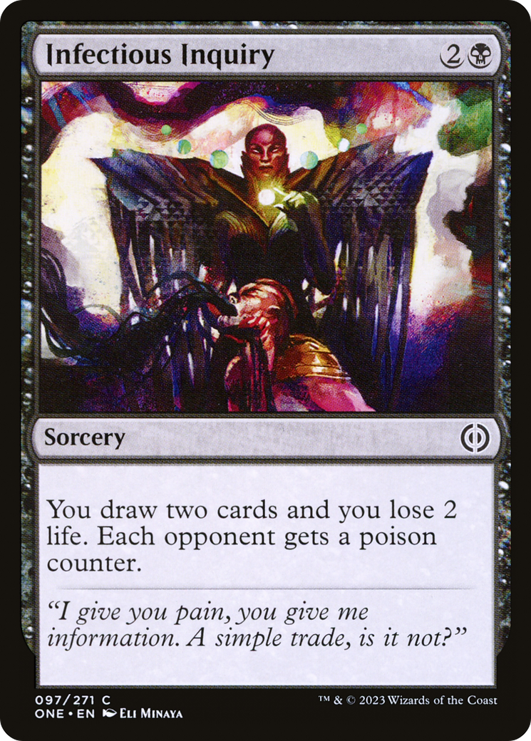 Infectious Inquiry (ONE-097) - [Phyrexia: All Will Be One] Foil