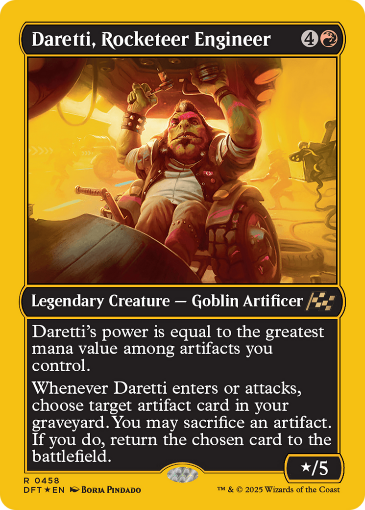 Daretti, Rocketeer Engineer (DFT-458) - [Aetherdrift] Foil