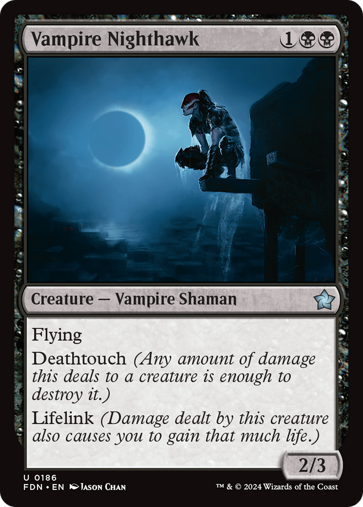 Vampire Nighthawk (FDN-186) - [Foundations] Foil