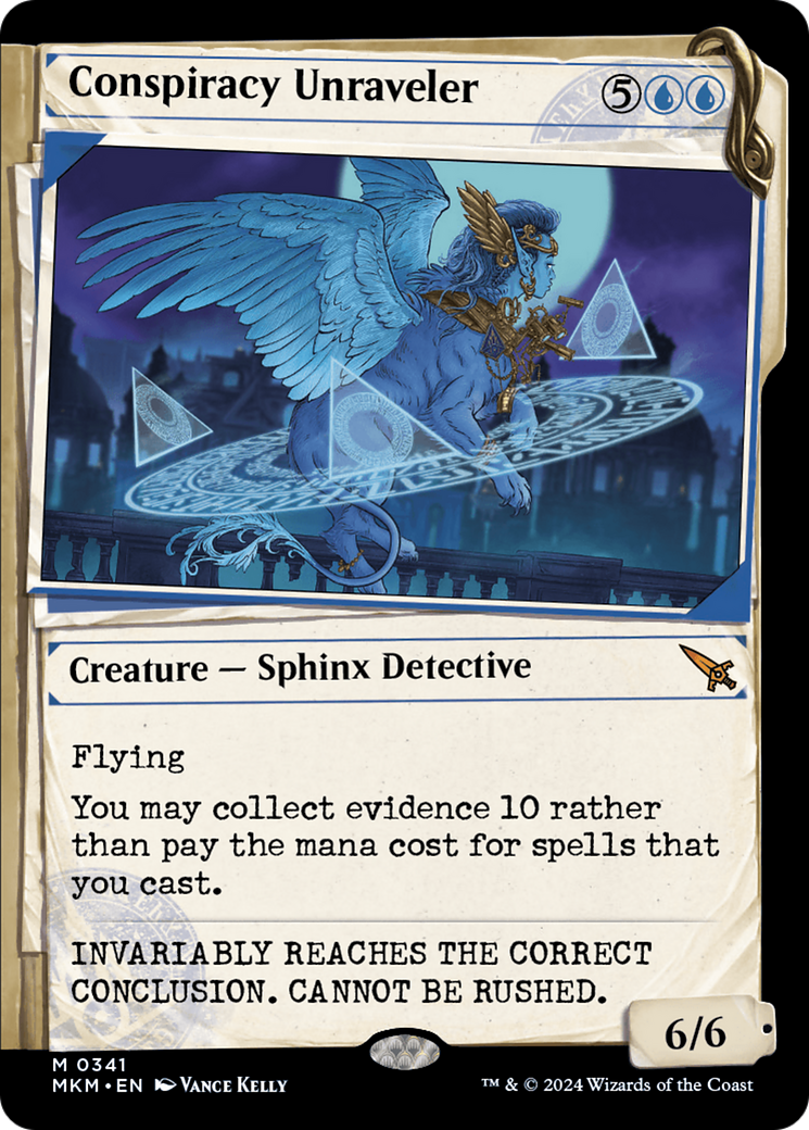 Conspiracy Unraveler (MKM-341) - [Murders at Karlov Manor]: (Showcase) Foil