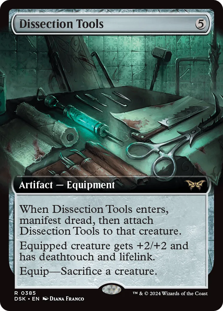 Dissection Tools (DSK-385) - [Duskmourn: House of Horror]: (Extended Art) Foil