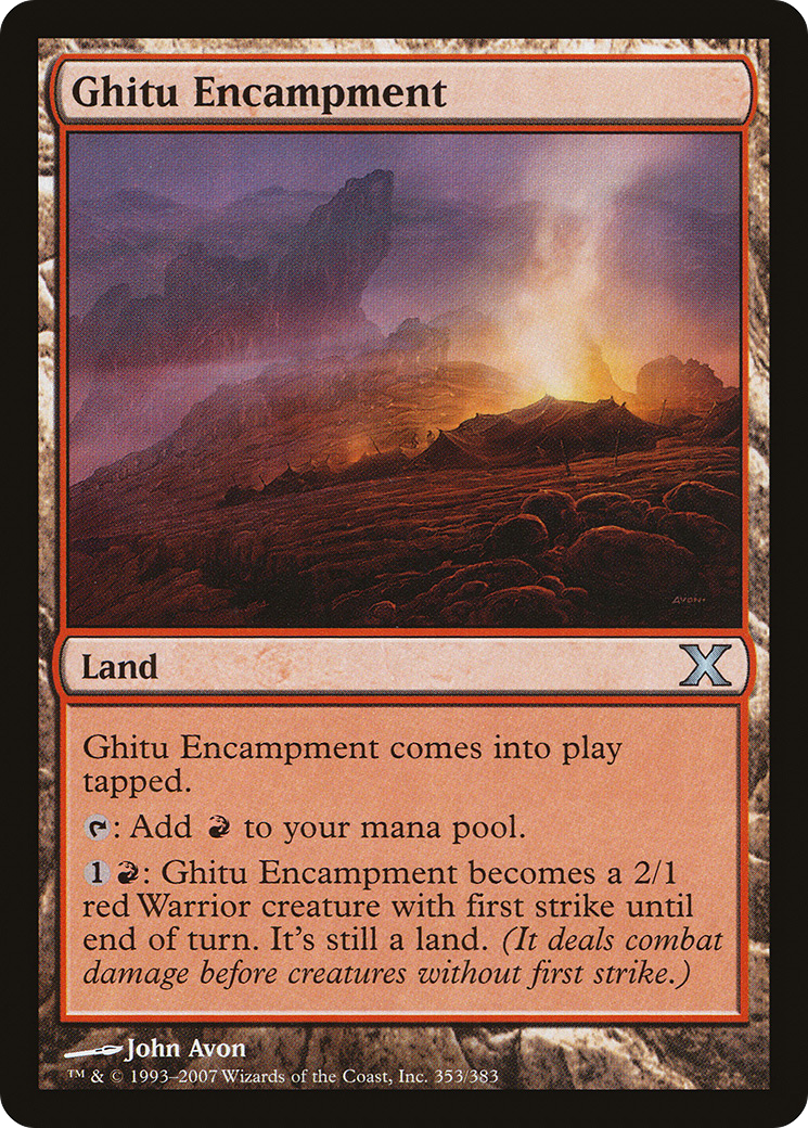 Ghitu Encampment (10E-353) - [Tenth Edition]
