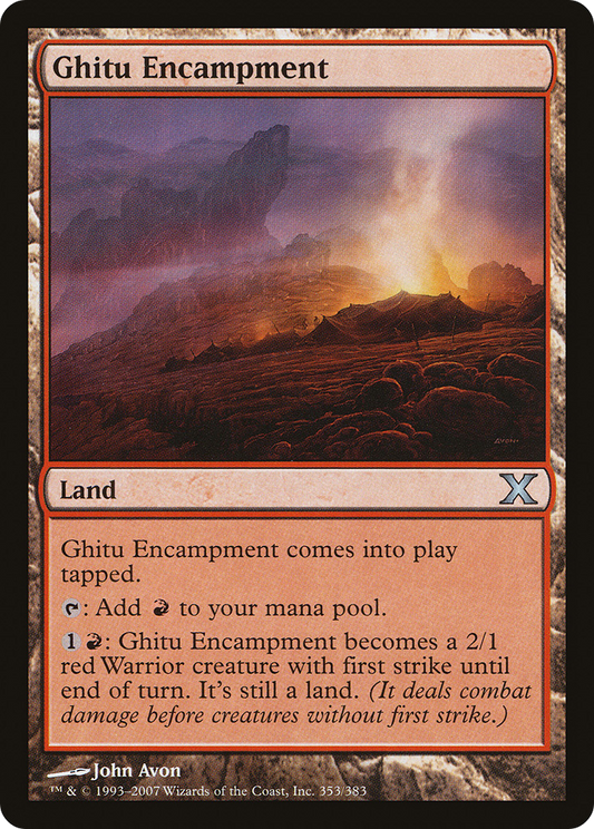 Ghitu Encampment (10E-353) - [Tenth Edition]