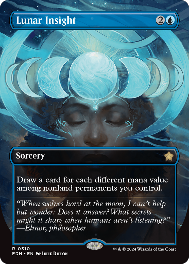 Lunar Insight (FDN-310) - [Foundations] (Borderless) Foil