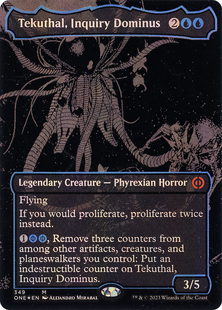Tekuthal, Inquiry Dominus (ONE-349) - [Phyrexia: All Will Be One] (Borderless) Foil