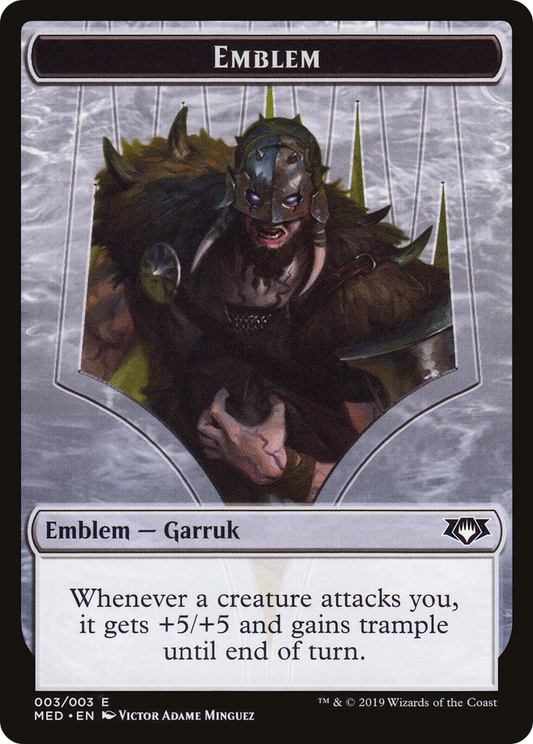 Garruk, Apex Predator Emblem (TMED-0W3) - [Mythic Edition Tokens]