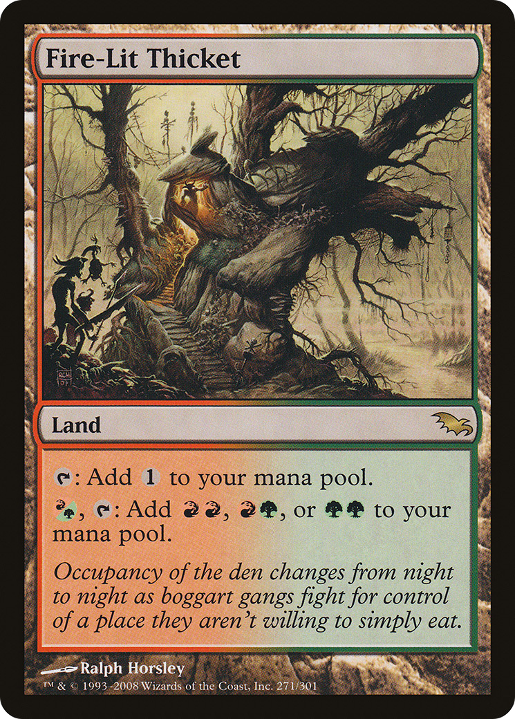 Fire-Lit Thicket (SHM-271) - [Shadowmoor] Foil