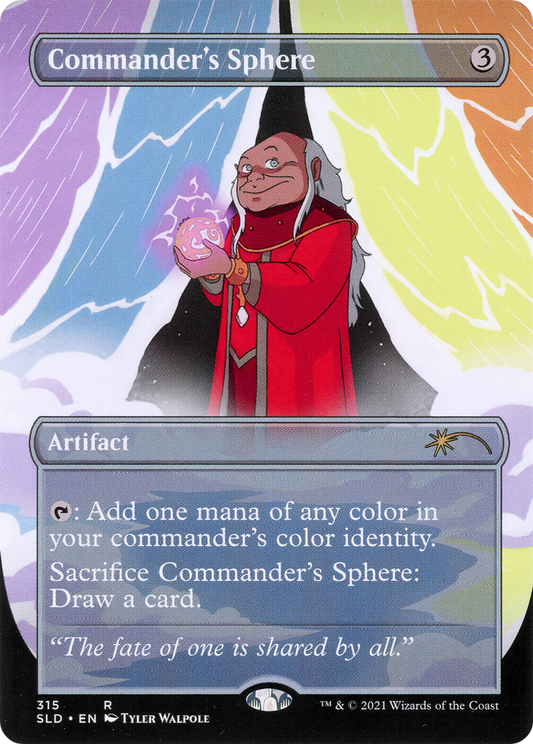 Commander's Sphere (315) (SLD-315) - [Secret Lair Drop] (Borderless) Foil