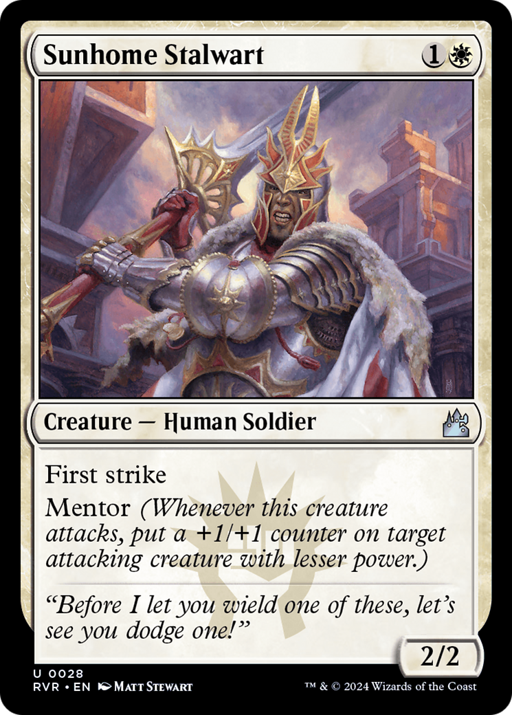 Sunhome Stalwart (RVR-028) - [Ravnica Remastered] Foil