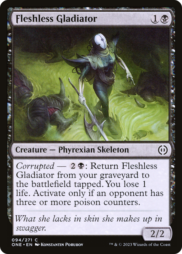 Fleshless Gladiator (ONE-094) - [Phyrexia: All Will Be One] Foil