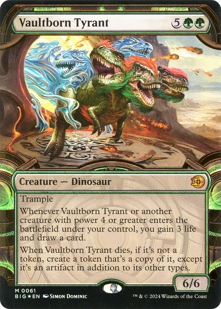 Vaultborn Tyrant (BIG-061) - [The Big Score]: (Showcase) Foil