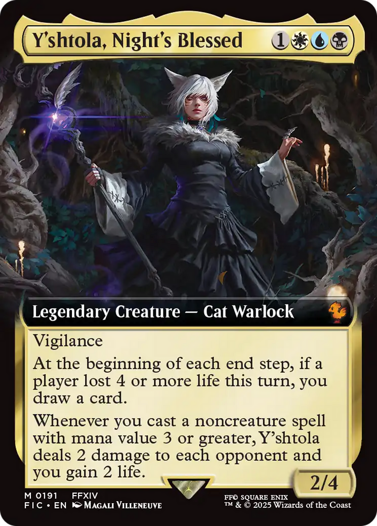 Y'shtola, Night's Blessed (FIC-191) - [Commander: FINAL FANTASY]: (Extended Art)