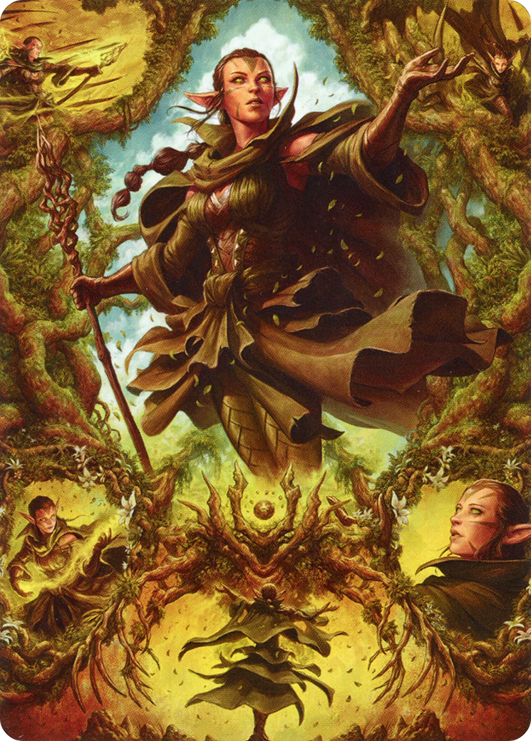 Nissa of Shadowed Boughs // Nissa of Shadowed Boughs (AZNR-006) - [Zendikar Rising Art Series] (Borderless)