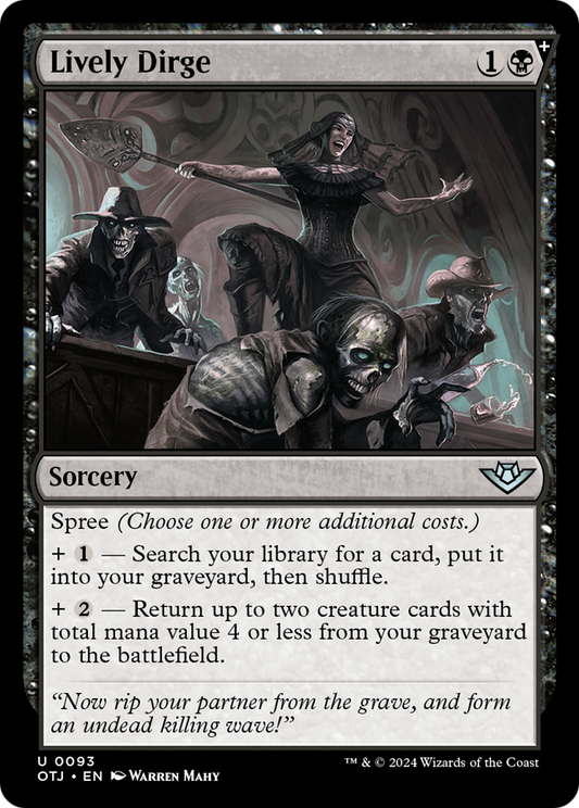 Lively Dirge (OTJ-093) - [Outlaws of Thunder Junction]: (spree) Foil