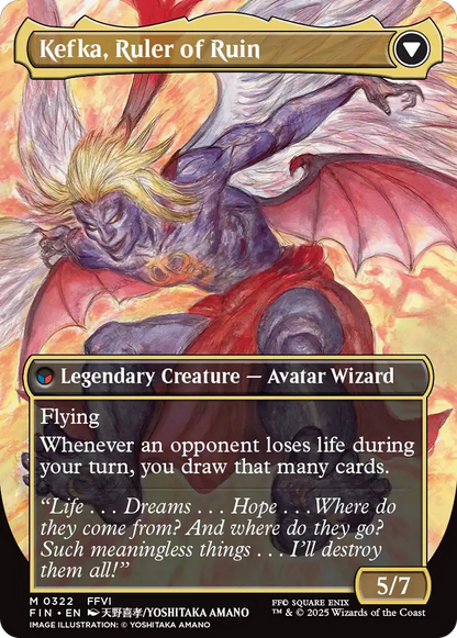 Kefka, Court Mage (Borderless) (0322) (FIN-322) - [FINAL FANTASY] (Borderless) Foil