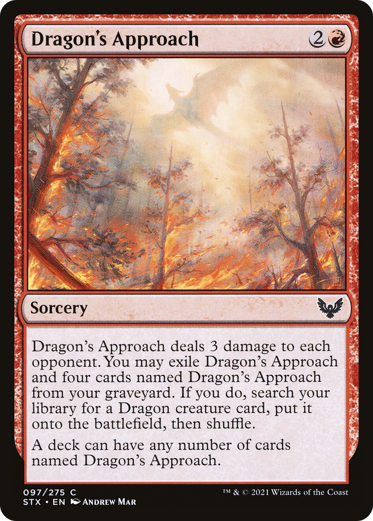 Dragon's Approach (STX-097) - [Strixhaven: School of Mages]