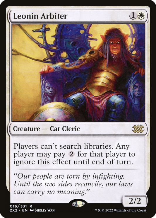Leonin Arbiter (2X2-016) - [Double Masters 2022] Foil