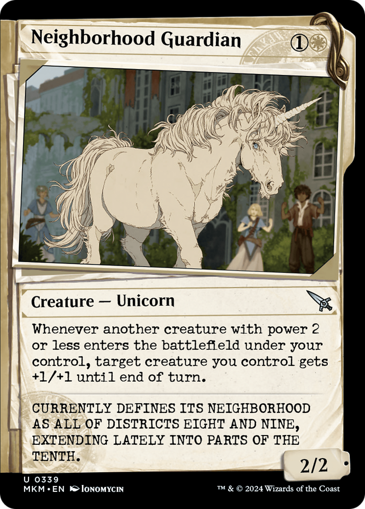Neighborhood Guardian (MKM-339) - [Murders at Karlov Manor]: (Showcase) Foil