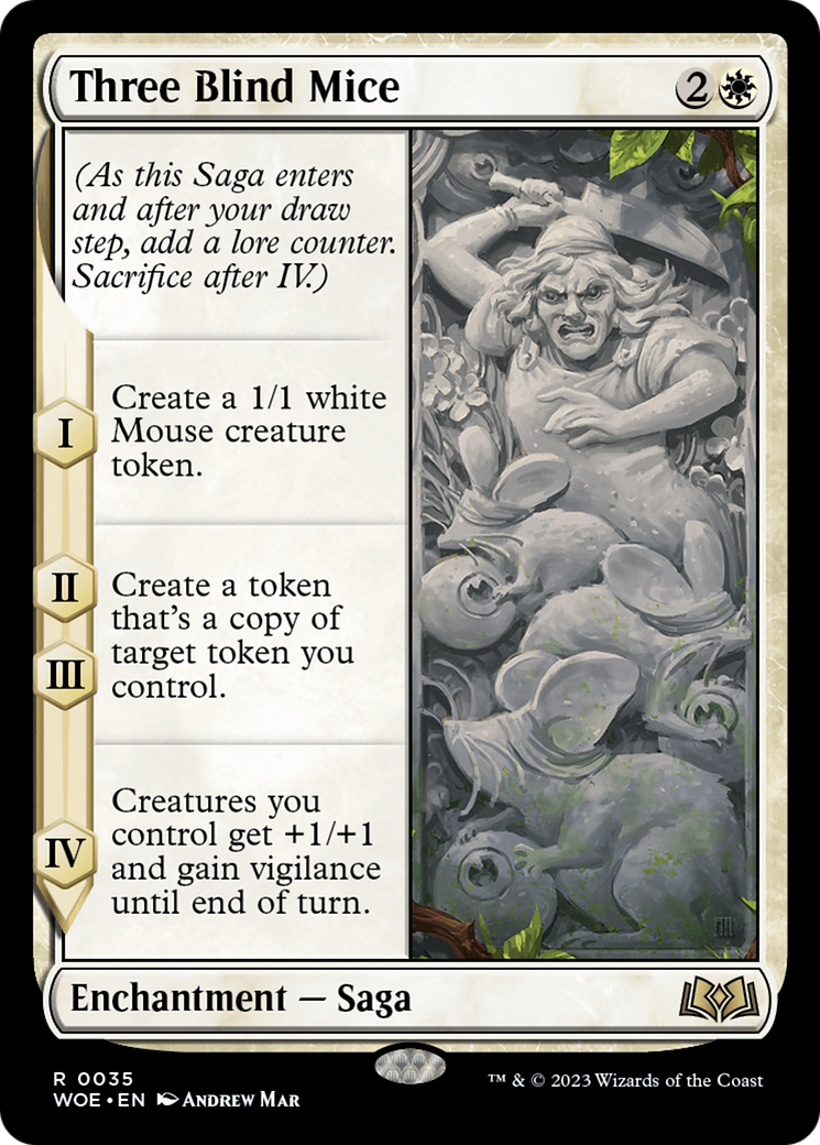 Three Blind Mice (WOE-035) - [Wilds of Eldraine] Foil