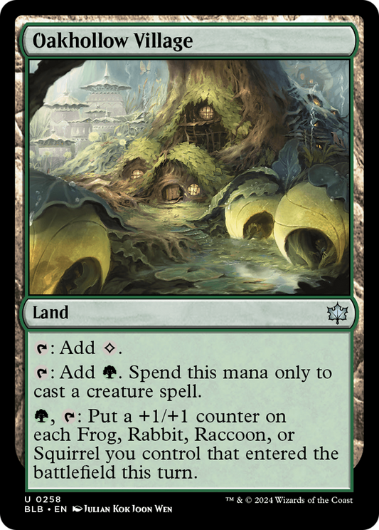 Oakhollow Village (BLB-258) - [Bloomburrow] Foil