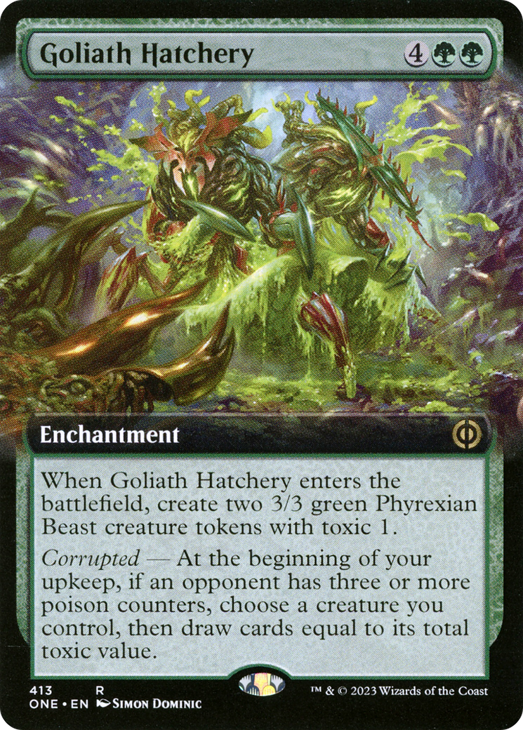 Goliath Hatchery (ONE-413) - [Phyrexia: All Will Be One]: (Extended Art) Foil