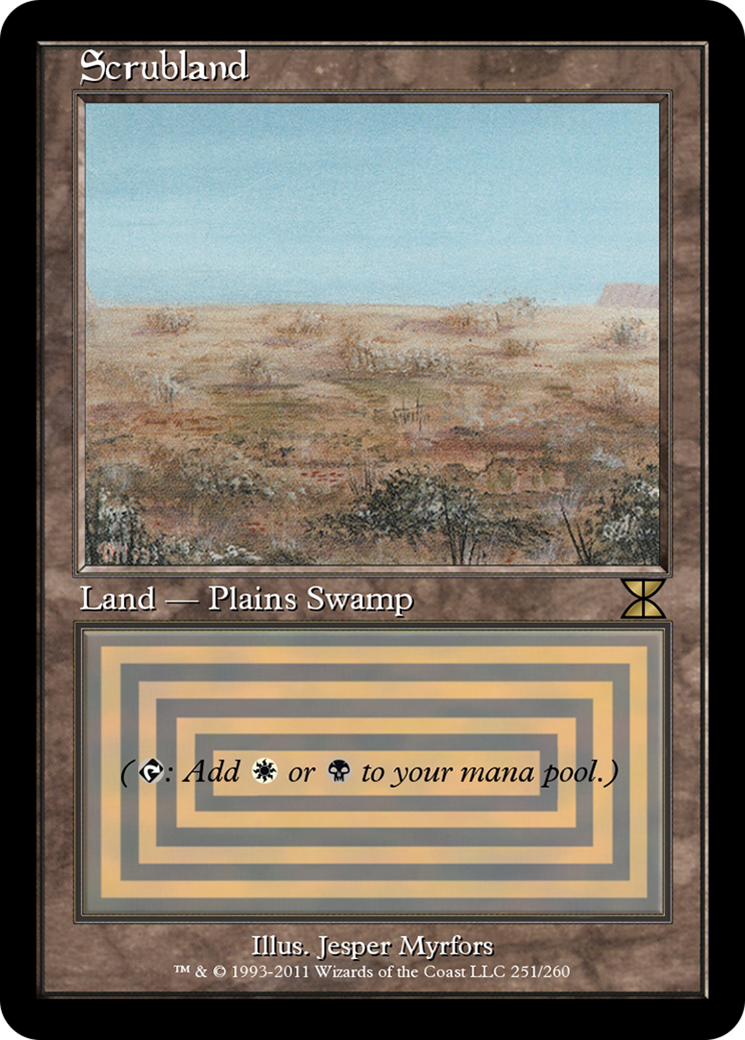 Scrubland (ME4-251) - [Masters Edition IV] Foil