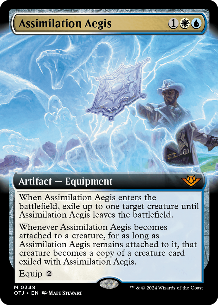 Assimilation Aegis (OTJ-348) - [Outlaws of Thunder Junction]: (Extended Art)
