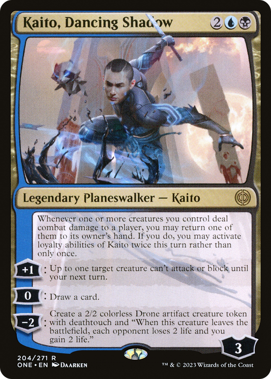 Kaito, Dancing Shadow (ONE-204) - [Phyrexia: All Will Be One] Foil