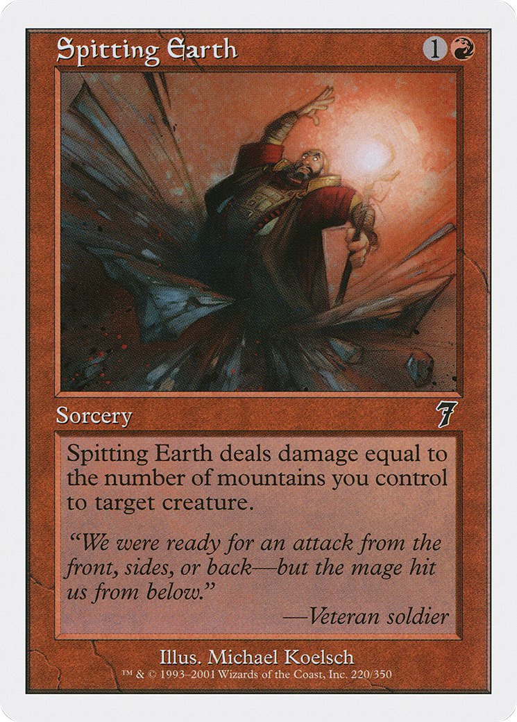 Spitting Earth (7ED-220) - [Seventh Edition]