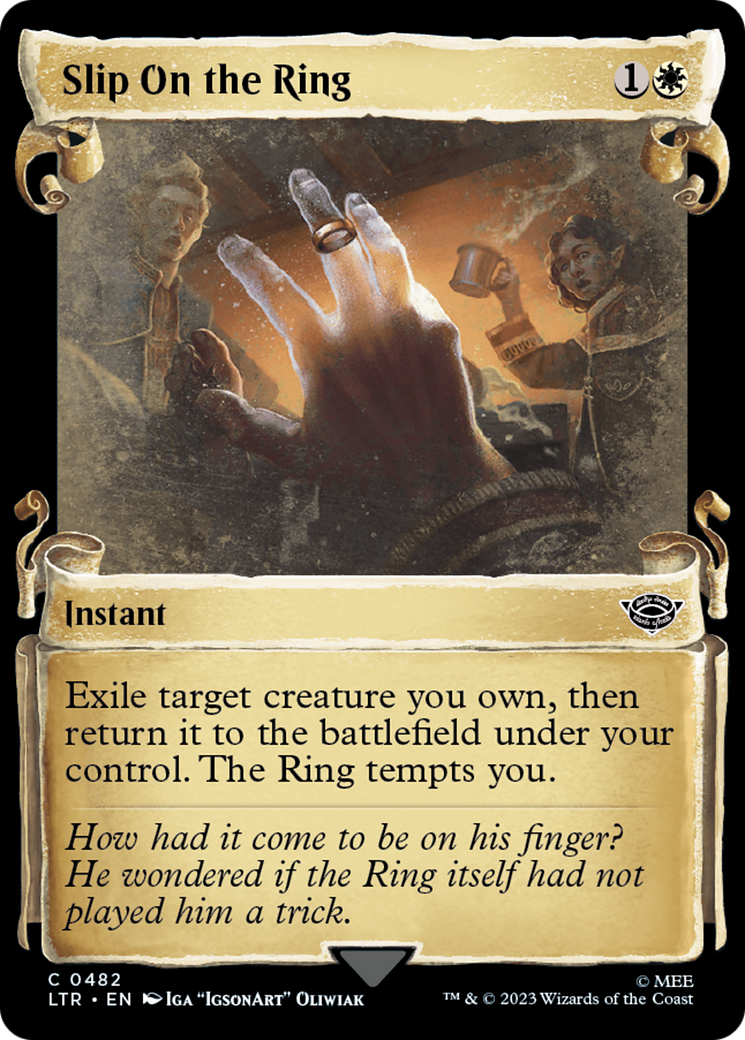 Slip On the Ring (LTR-482) - [The Lord of the Rings: Tales of Middle-earth]: (Showcase) Foil