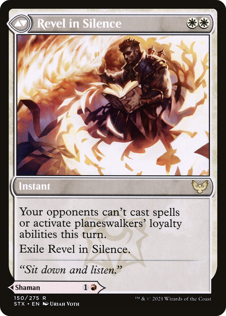 Flamescroll Celebrant // Revel in Silence (STX-150) - [Strixhaven: School of Mages] Foil