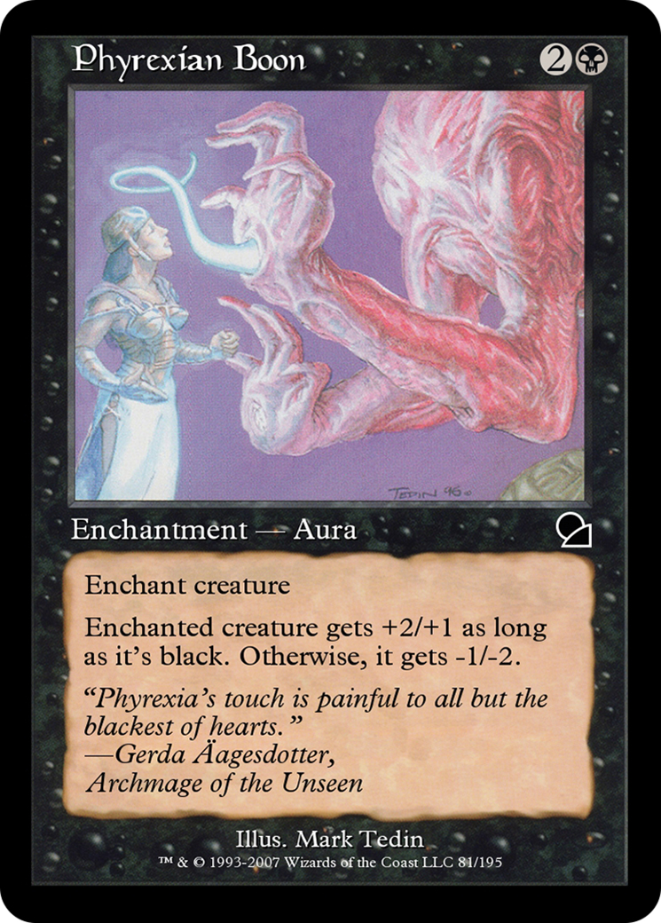 Phyrexian Boon (ME1-081) - [Masters Edition] Foil