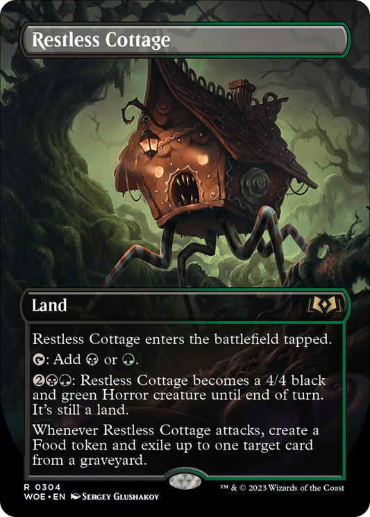 Restless Cottage (Borderless) (WOE-304) - [Wilds of Eldraine] (Borderless) Foil