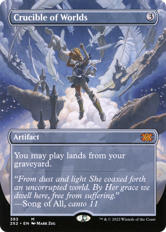Crucible of Worlds (2X2-393) - [Double Masters 2022] (Borderless) Foil