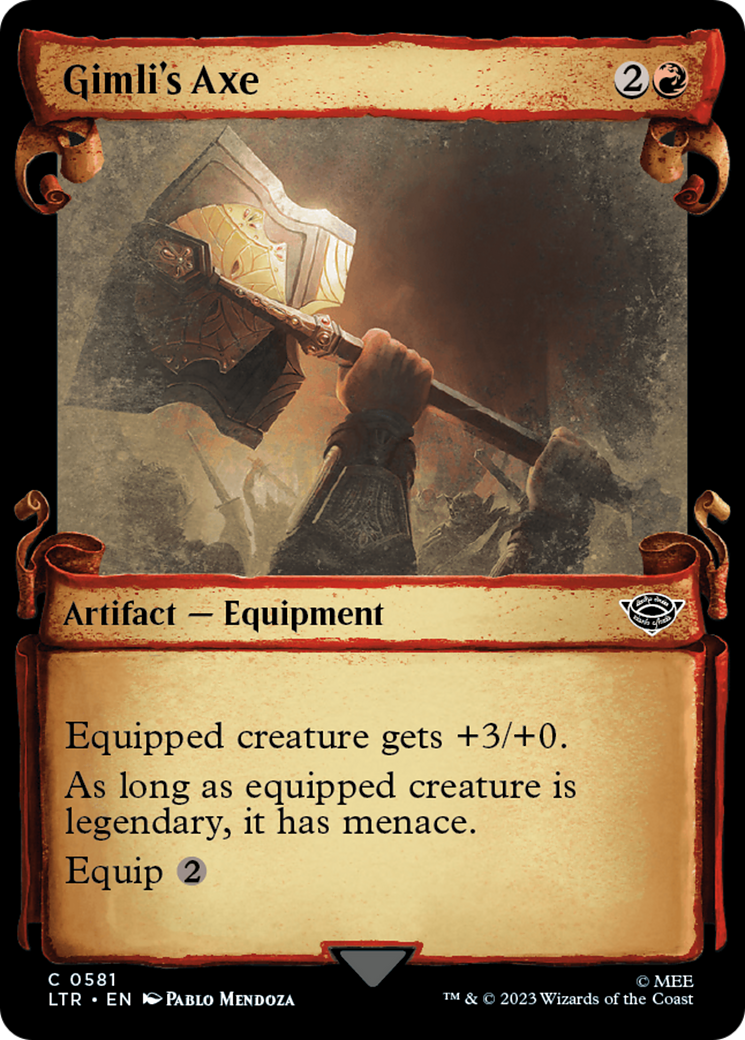 Gimli's Axe (LTR-581) - [The Lord of the Rings: Tales of Middle-earth]: (Showcase) Foil