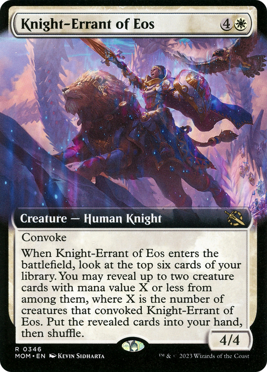 Knight-Errant of Eos (MOM-346) - [March of the Machine]: (Extended Art) Foil