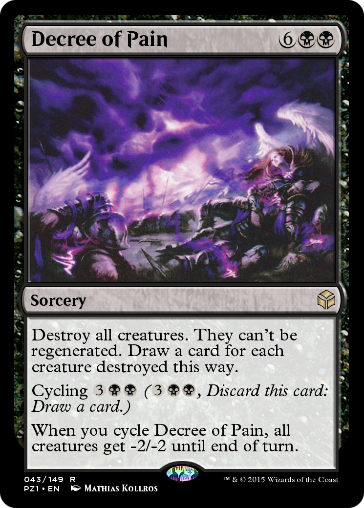 Decree of Pain (PZ1-043) - [Legendary Cube Prize Pack] Foil