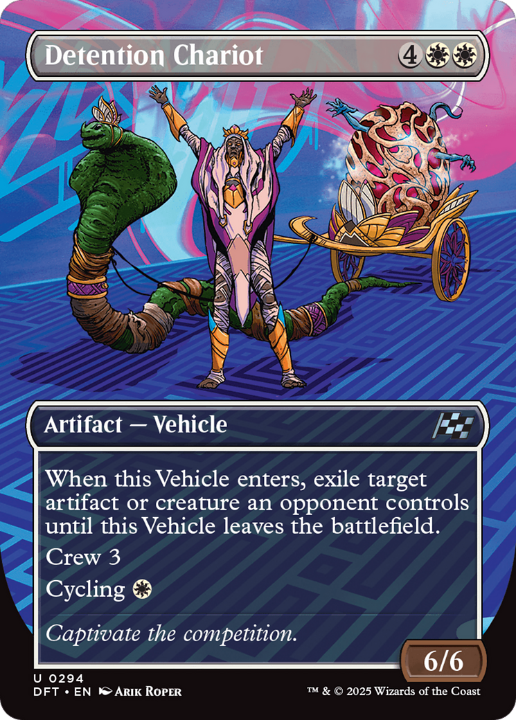Detention Chariot (Borderless) (DFT-294) - [Aetherdrift] Foil