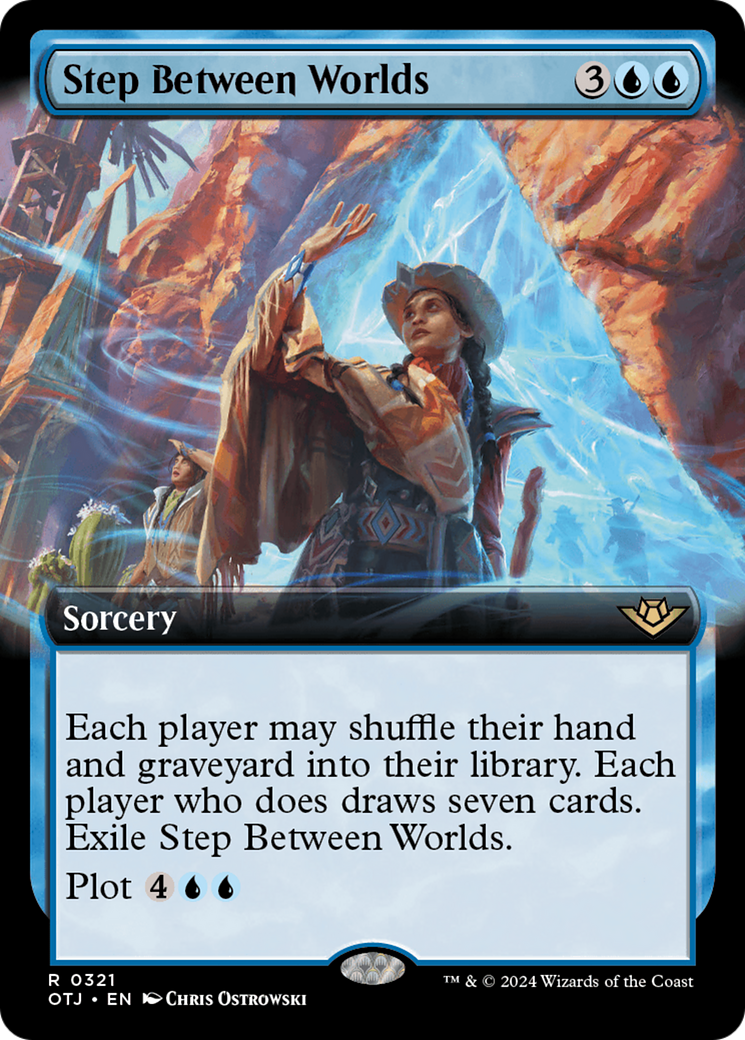 Step Between Worlds (OTJ-321) - [Outlaws of Thunder Junction]: (Extended Art) Foil