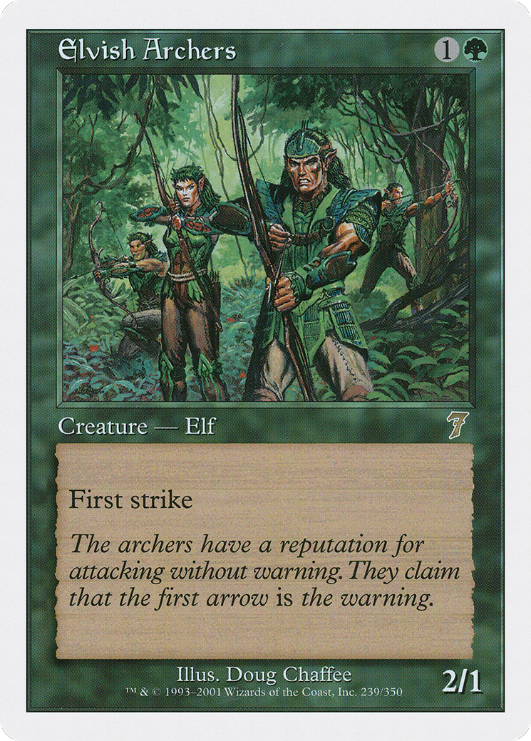 Elvish Archers (7ED-239) - [Seventh Edition]
