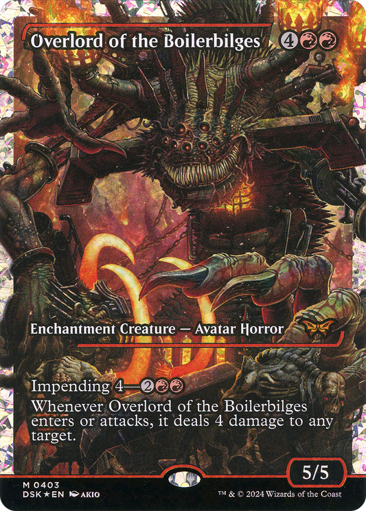 Overlord of the Boilerbilges (DSK-403) - [Duskmourn: House of Horror]: (Showcase) Foil