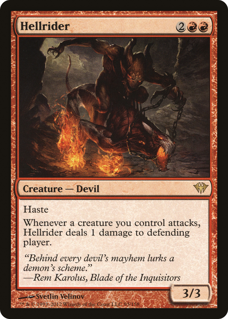 Hellrider (DKA-093) - [Dark Ascension] Foil