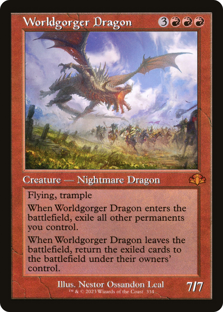 Worldgorger Dragon (DMR-334) - [Dominaria Remastered] Foil