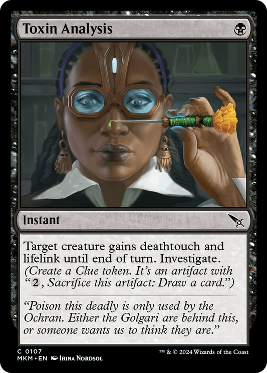 Toxin Analysis (MKM-107) - [Murders at Karlov Manor]