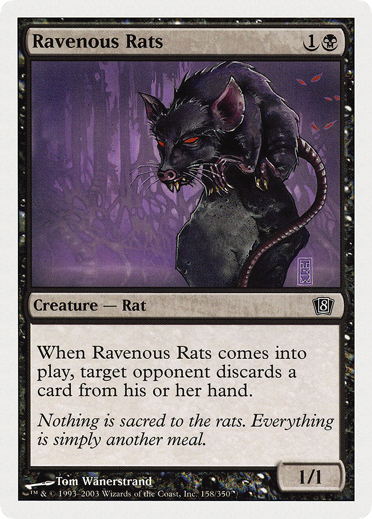 Ravenous Rats (8ED-158) - [Eighth Edition]