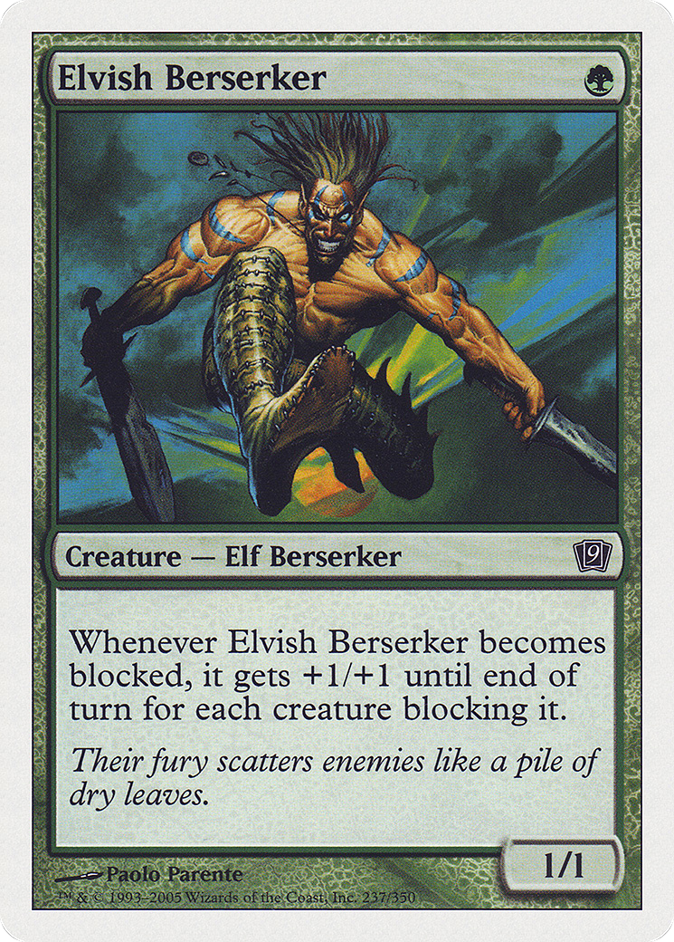 Elvish Berserker (9ED-237) - [Ninth Edition]