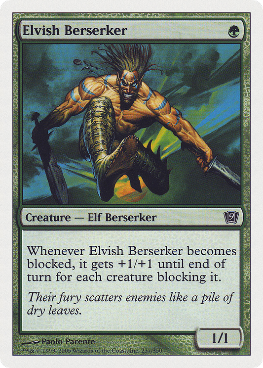 Elvish Berserker (9ED-237) - [Ninth Edition]