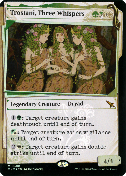 Trostani, Three Whispers (MKM-388) - [Murders at Karlov Manor]: (Showcase) Foil