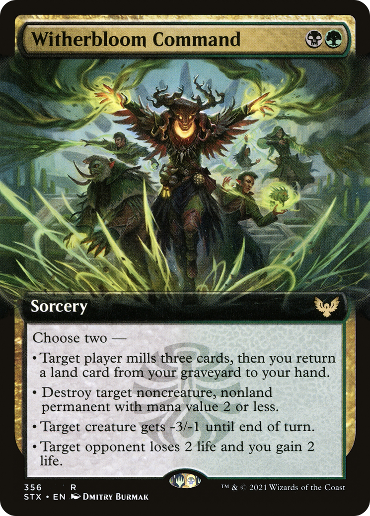 Witherbloom Command (Extended Art) (STX-356) - [Strixhaven: School of Mages]: (Extended Art)