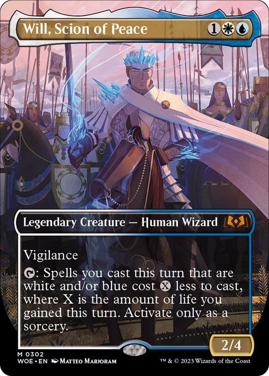 Will, Scion of Peace (Borderless) (WOE-302) - [Wilds of Eldraine] (Borderless) Foil